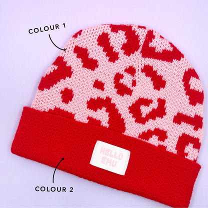 Leopard Print Beanie