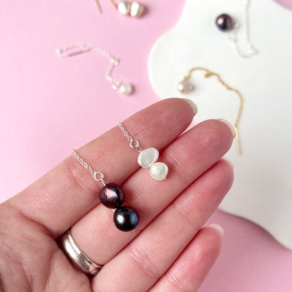 Pearly Threader Earrings