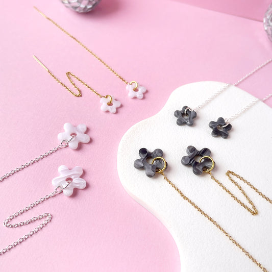 Flower Power Threader Earrings