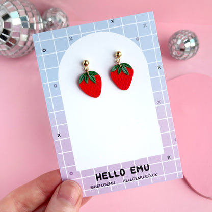 Sweet Strawberry Earrings