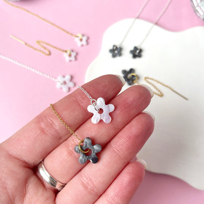 Flower Power Threader Earrings