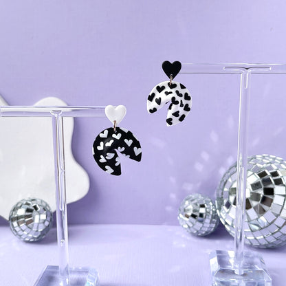 Heart Baker Fortune Cookie Earrings