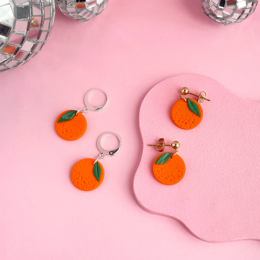 Orange Peel Earrings