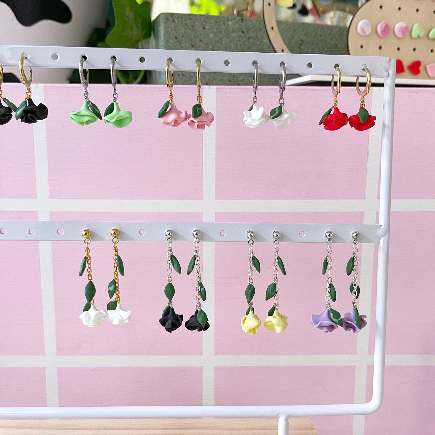 Kiss From a Rose Hoop Earrings