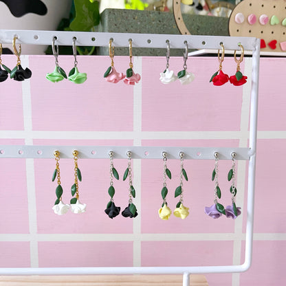 Kiss From a Rose Hoop Earrings