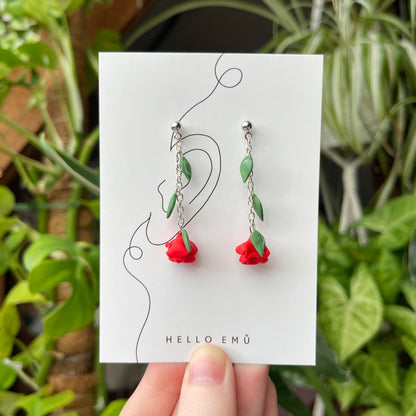 Kiss From a Rose Drop Earrings