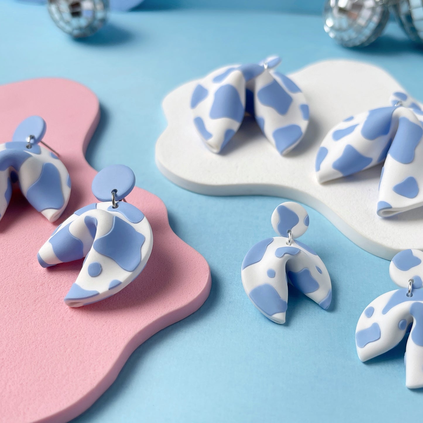 Deja Moo Fortune Cookie Earrings