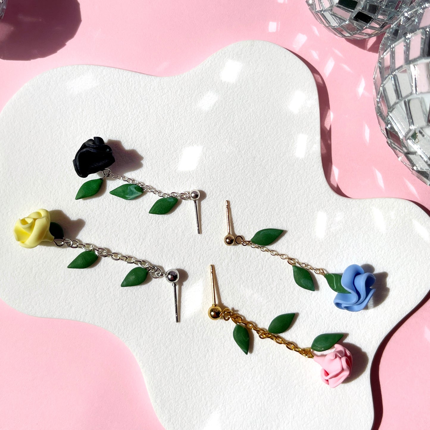Kiss From a Rose Drop Earrings