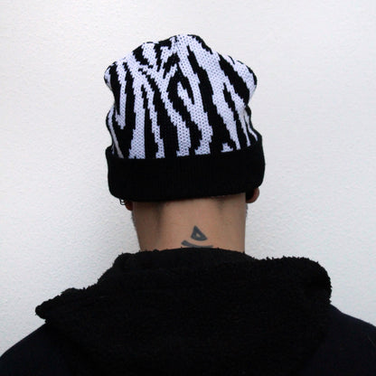 Zebra Print Beanie