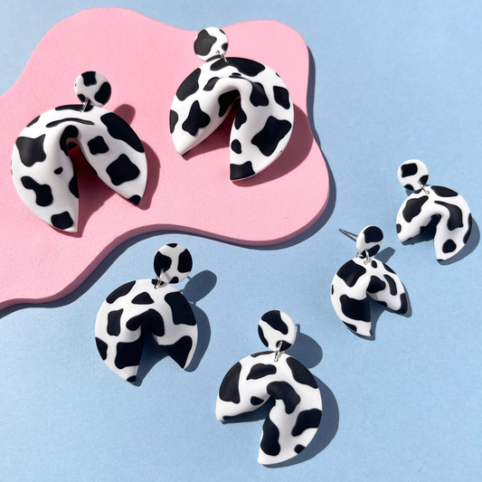 Deja Moo Fortune Cookie Earrings