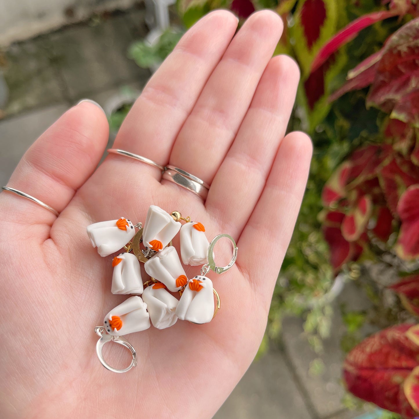 Mini Ghostie Threader Earrings