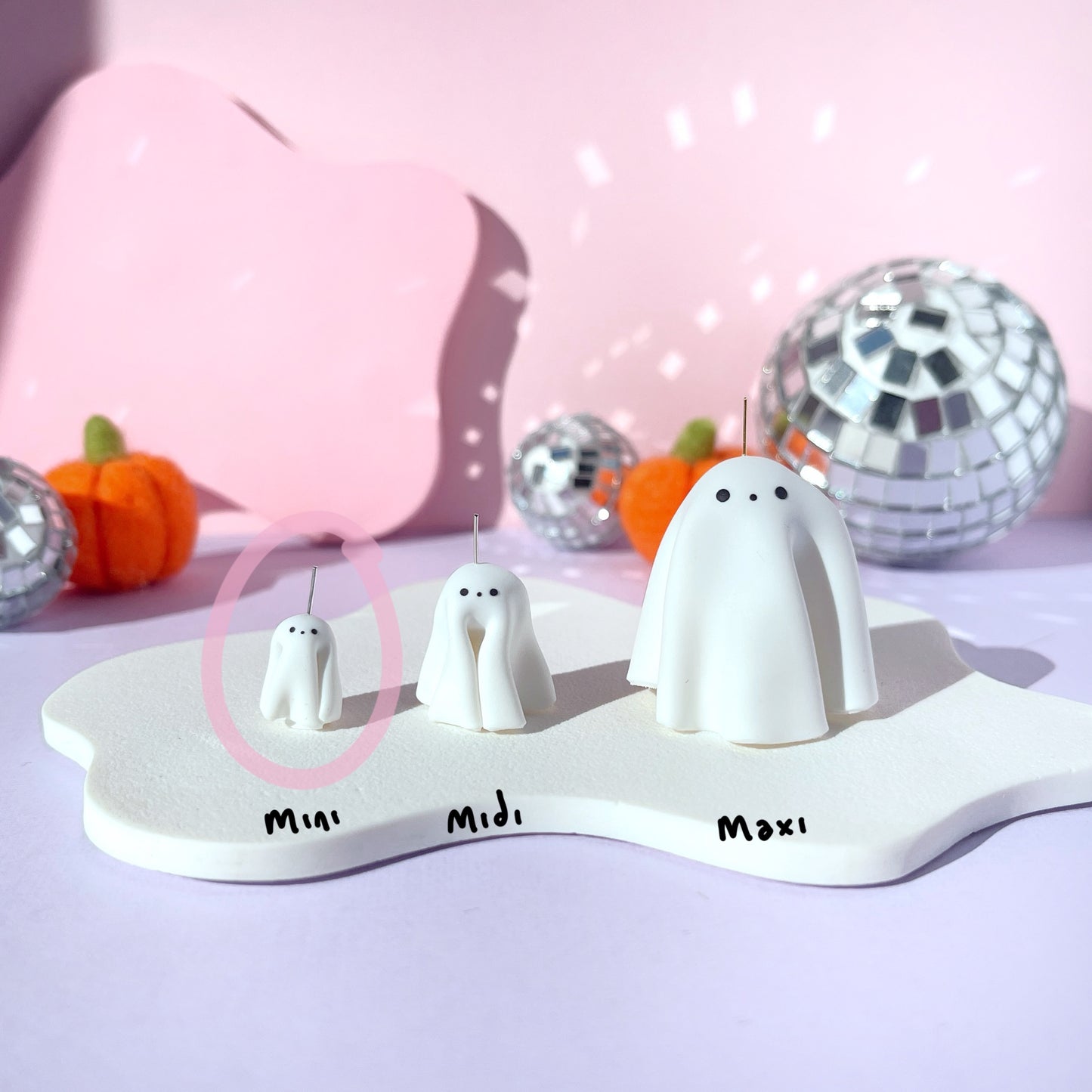 Mini Ghostie Threader Earrings