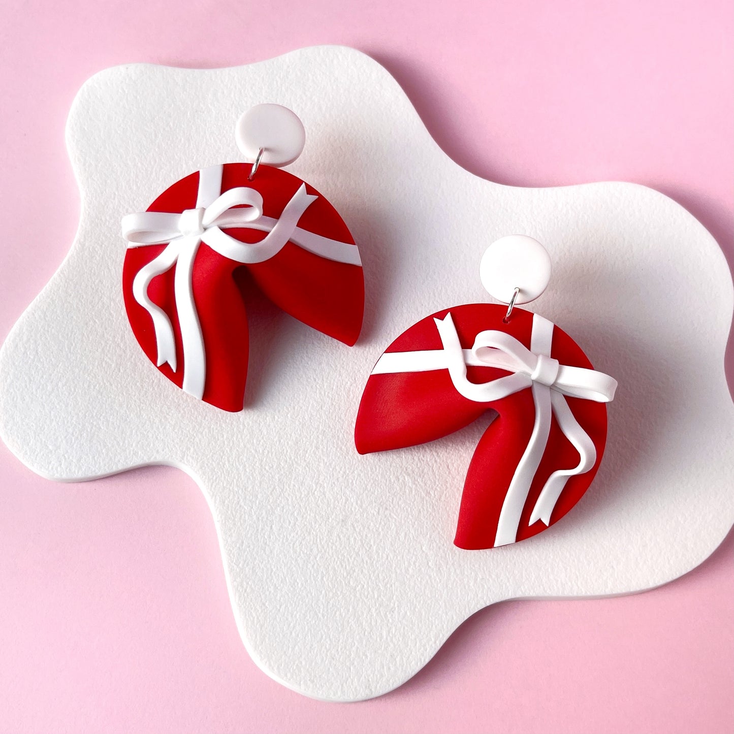 Wrap It Up Fortune Cookie Earrings