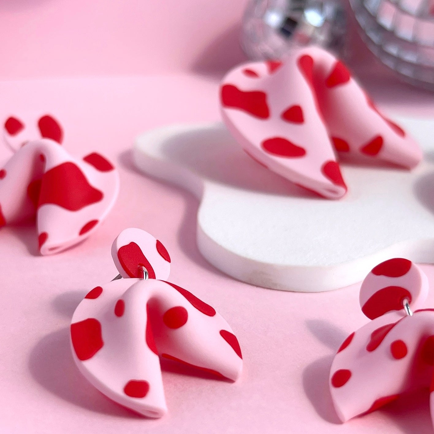 Deja Moo Fortune Cookie Earrings