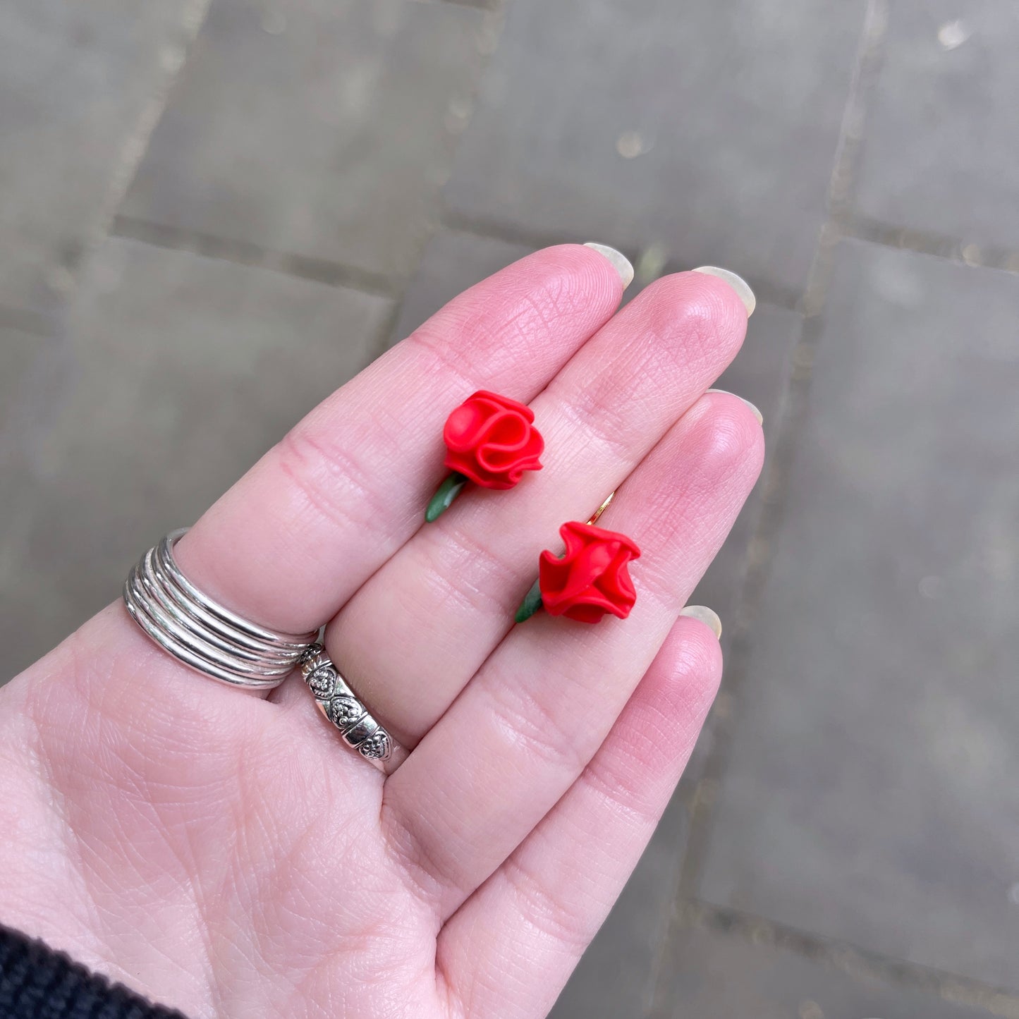 Kiss From a Rose Threader Earrings