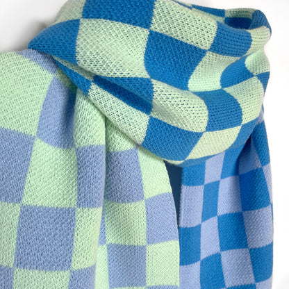 Three Tone Check Scarf