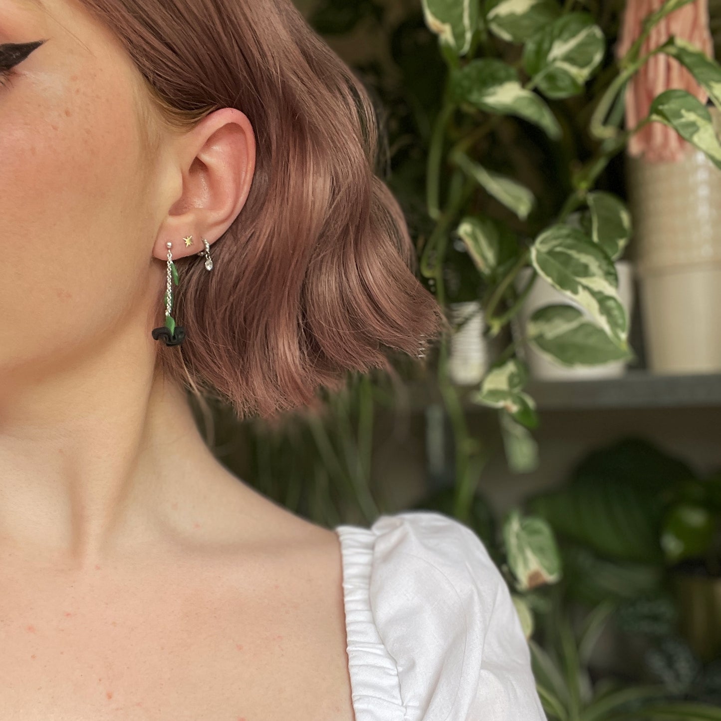Kiss From a Rose Drop Earrings