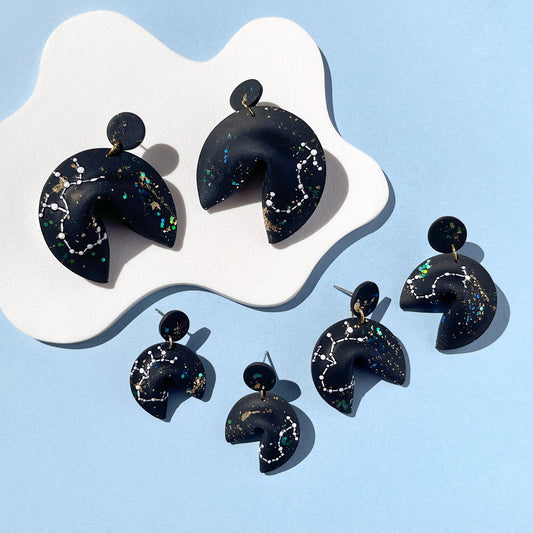 Star Gazer Fortune Cookie Earrings