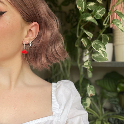Kiss From a Rose Threader Earrings