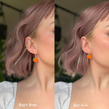Orange Peel Earrings