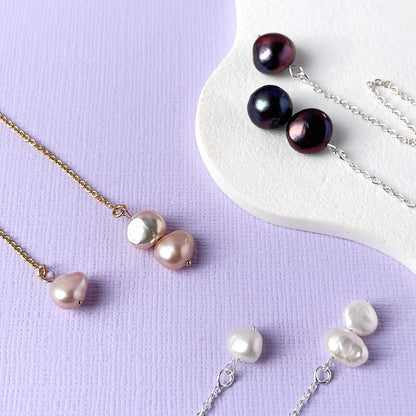 Pearly Threader Earrings