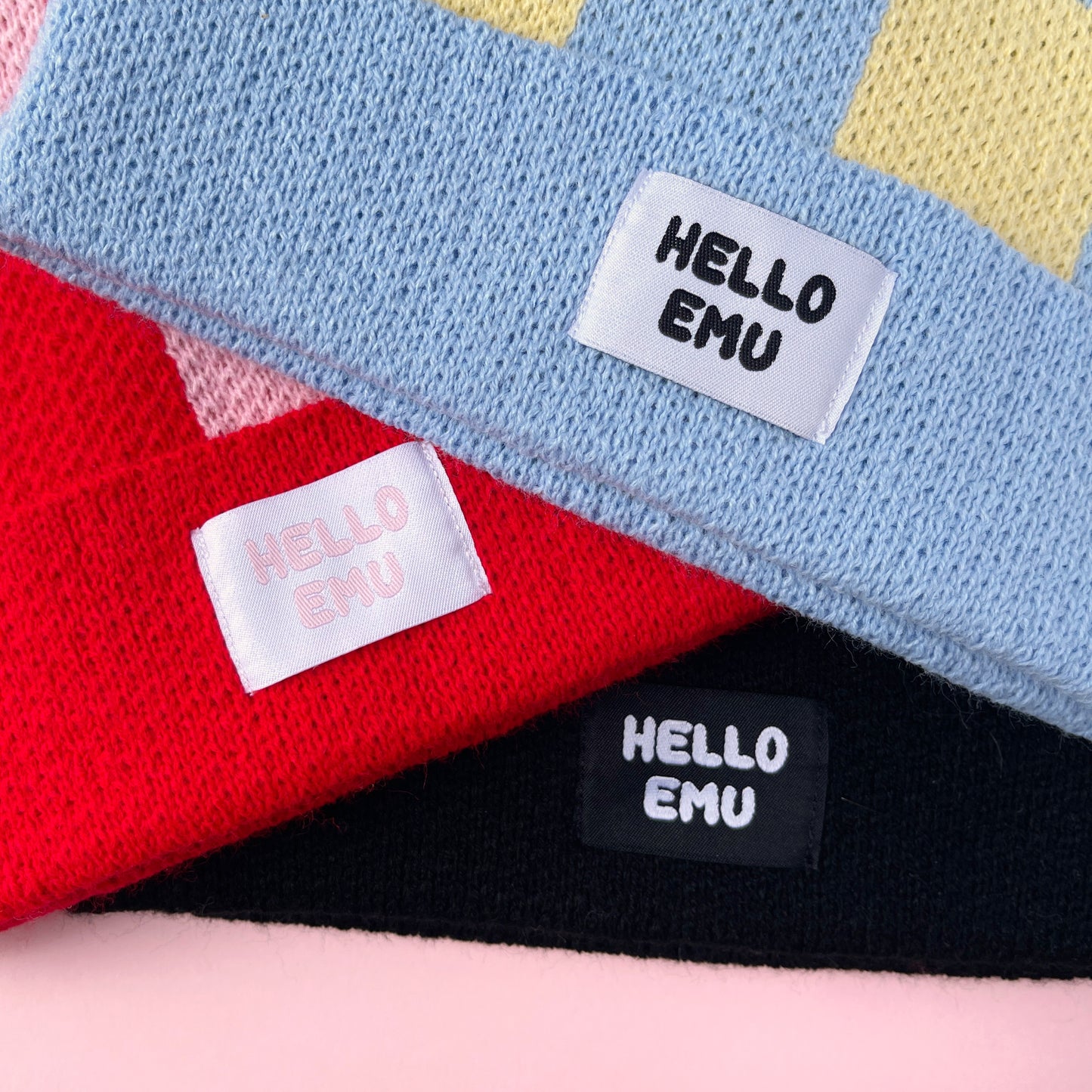 Large Check Beanie
