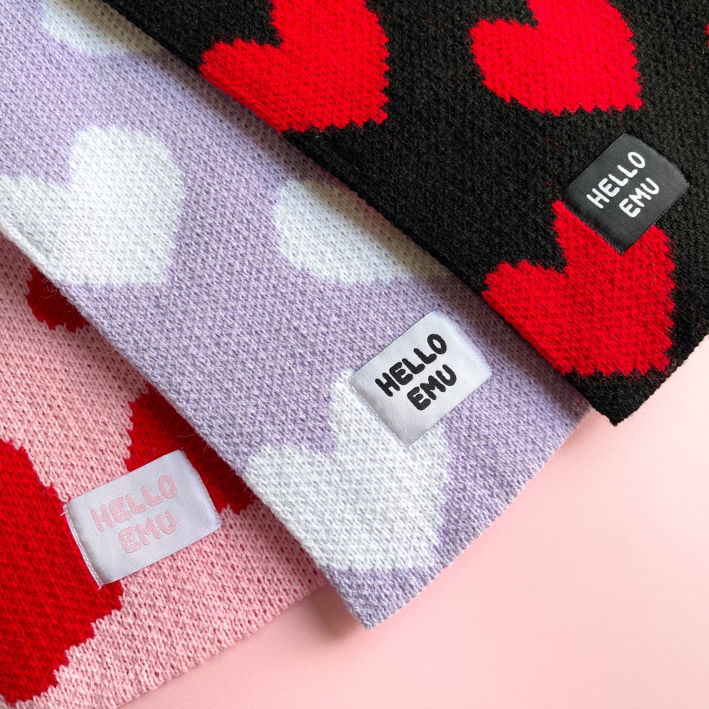 Heart Print Scarf