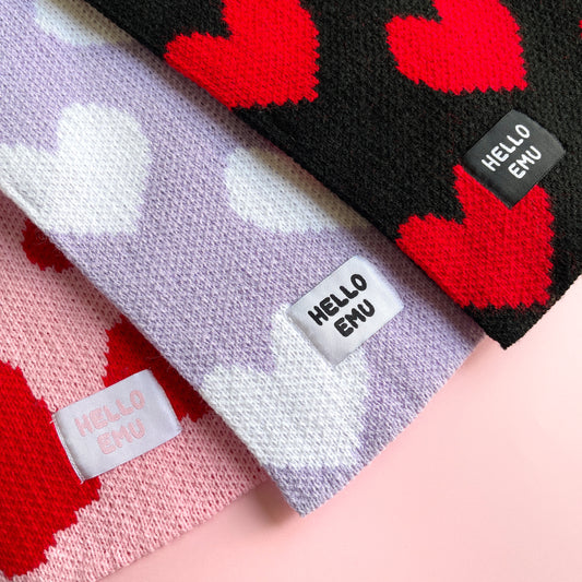 Heart Print Scarf
