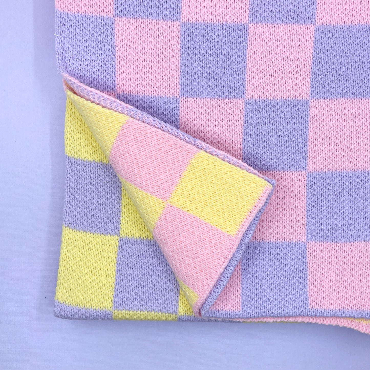 Three Tone Check Scarf