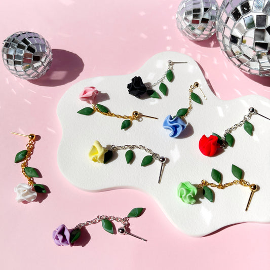 Kiss From a Rose Drop Earrings