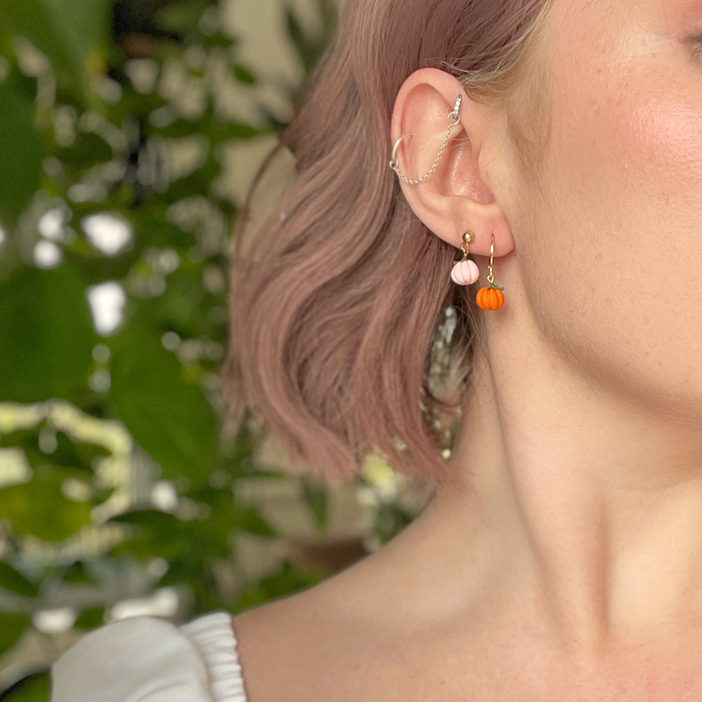 Pretty Puny Pumpkin Earrings