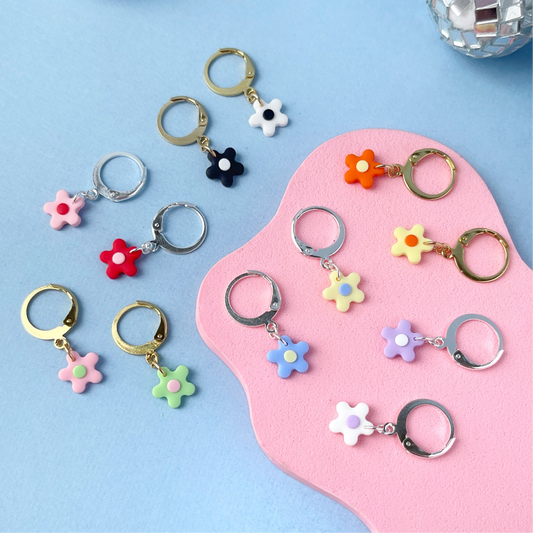 Blooming Gorgeous Flower Hoops