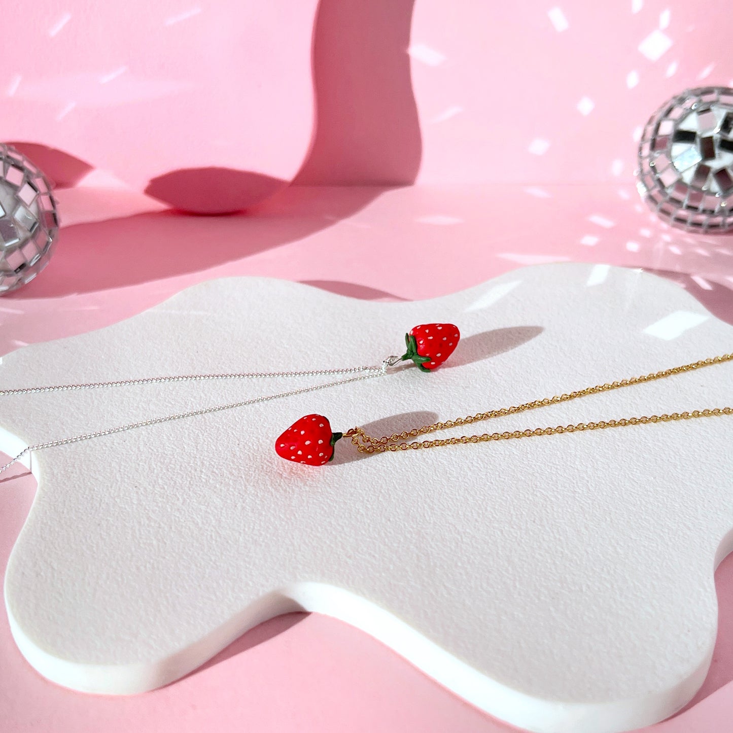 Itty Bitty Strawberry Necklace