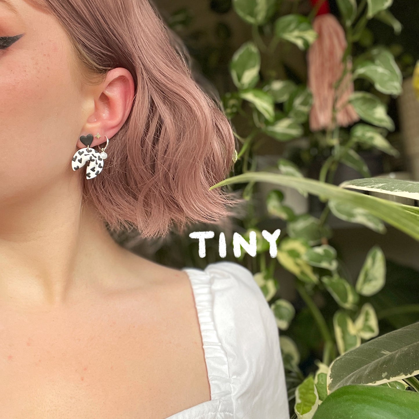 Heart Baker Fortune Cookie Earrings