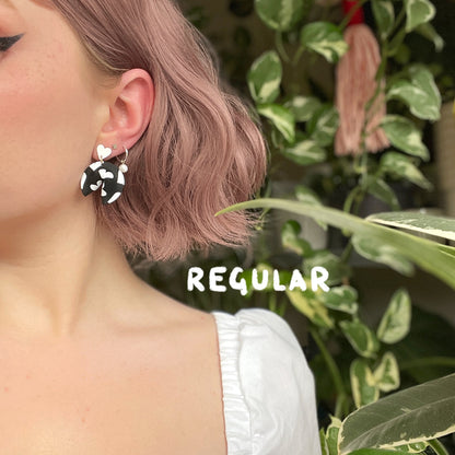 Heart Baker Fortune Cookie Earrings