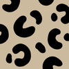 Beige and Black Leopard