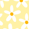 Yellow with White Flowers