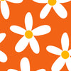 Orange with White Flowers