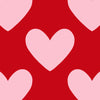 Red with Pink Hearts