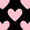 Black with Pink Hearts