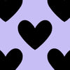 Lilac with Black Hearts