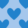 Light Blue with Azure Hearts