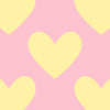 Pink with Yellow Hearts
