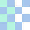 Light Blue, Mint and White Check