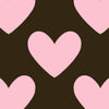 Brown with Pink Hearts