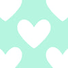 Mint with White Hearts