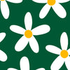 Emerald with White Flowers