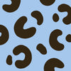 Light Blue and Brown Leopard