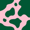 Emerald and Pink Cow